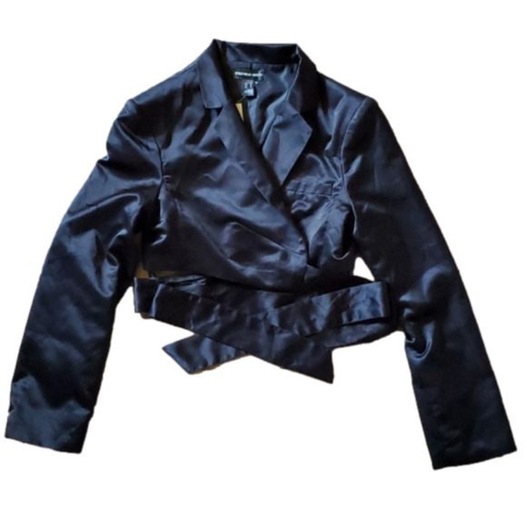 Streetwear Society Black Satin Wrap Shirt Medium - Picture 13 of 16